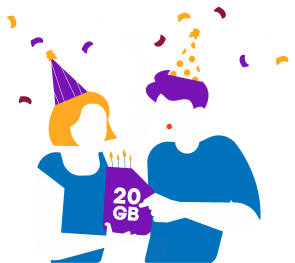 20 Jahre Blau Hero Header